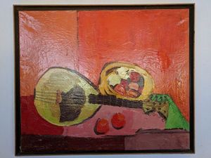 Mandoline sur fond Chaud