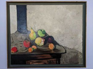 Poéle aux fruits et aubergine